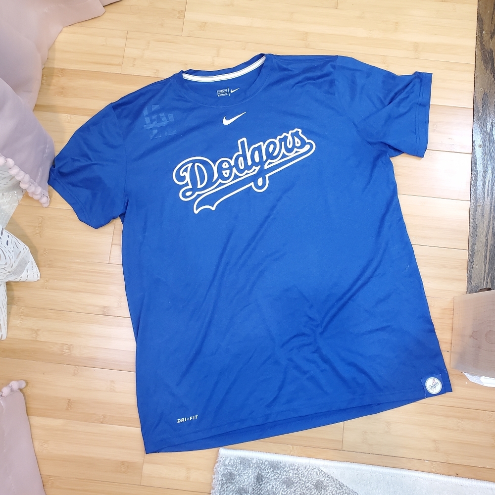 Nike LA Dodgers dri fit tee t shirt